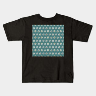 White asters on green Kids T-Shirt